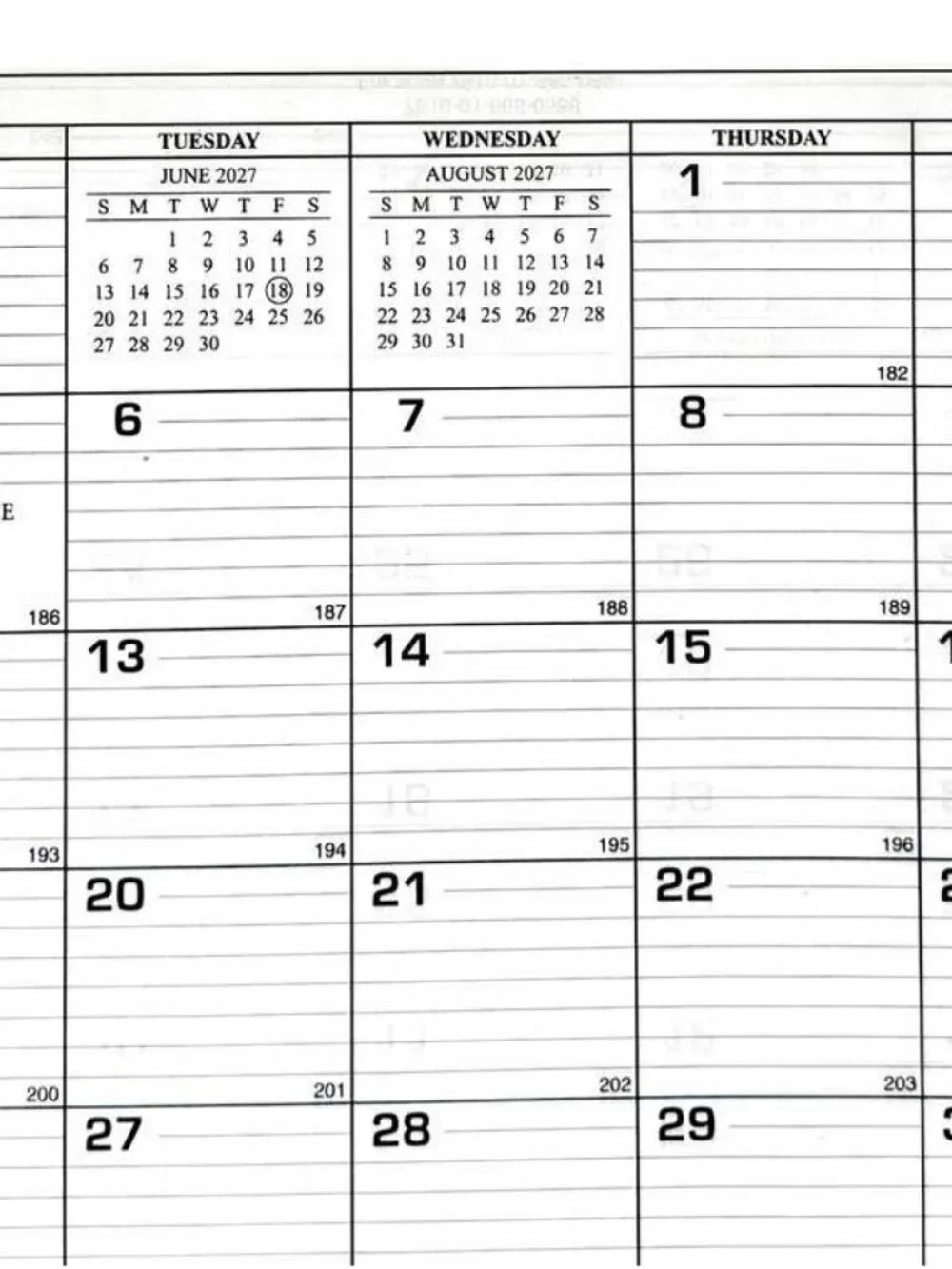 Unicor 2027 US Government Appointment Schedule, Qty=1, Single Calendar